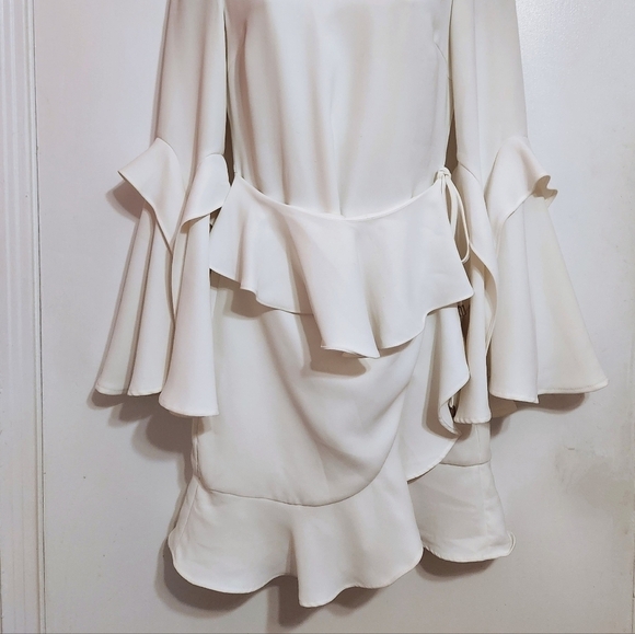 Rebecca Vallance El Chino White Mini Flare Dress US 2 - Picture 4 of 12